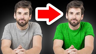 COMMENT MODIFIER la COULEUR dun VÊTEMENT ou dun OBJET sur PHOTOSHOP [upl. by Aicrop]