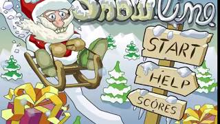 SNOWLINE  Miniclip  Santa Christmas Sled Gameplay [upl. by Den]