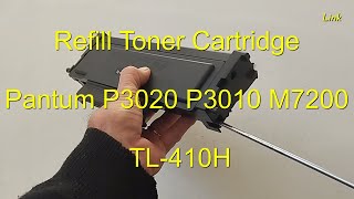 How to refill Toner cartridge Pantum TL410H P3010 P3020 M7200 M7300 [upl. by Valle]