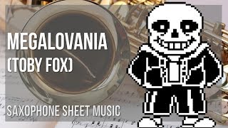 Alto Sax Sheet Music How to play Megalovania by Toby Fox [upl. by Dadirac]