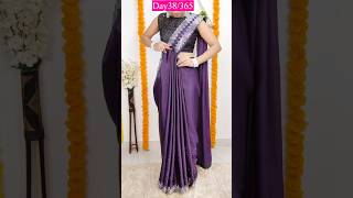 DRAPE YOUR PARTYWEAR SAREE WITHOUT PETTICOATday38365sareedrapings fashion [upl. by Noynek524]