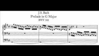 JS Bach  BWV 568  Praeludium Gdur  G major [upl. by Duahsar]