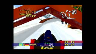 Nagano Winter Olympics ’98 N64  Bobsleigh  5078s [upl. by Gona]