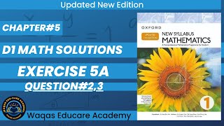 Exercise 5a Question23 sequences D1 Math Oxford New Syllabus Math Updated EditionChapter5Book1 [upl. by Yerg]