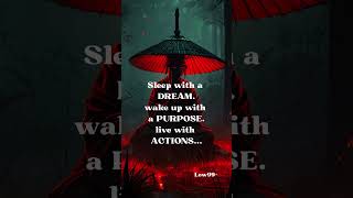 Sleep with a DREAM wake up with a PURPOSE live with ACTIONSlifeofword99 motivation [upl. by Inacana]