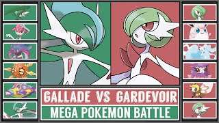 MEGA GALLADE vs MEGA GARDEVOIR  Mega Evolution Pokémon Battle [upl. by Pacifica]