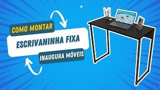 Montagem Escrivaninha Fixa Inaugura Móveis [upl. by Otes]