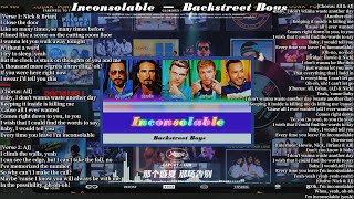 Inconsolable ━ Backstreet Boys Lyrics  Greatest Hits Golden Oldies but Goodies 59 [upl. by Ahsetal]