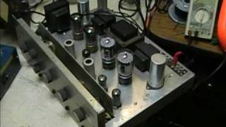 HarmanKardon A300 amplifier 6L6GC5881 modification test [upl. by Lalla]