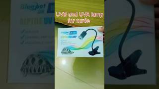 UVB and UVA lamp for turtle red ear slider turtle 🐢 [upl. by Alletse716]