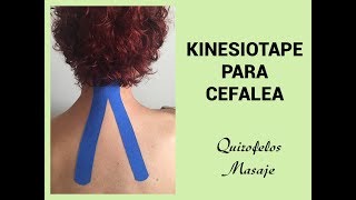 KINESIOTAPE PARA DOLOR DE CABEZA [upl. by Annahsit86]