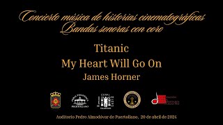 MY HEART WILL GO ON  JAMES HORNER  TITANIC  BANDA SONORA CON CORO [upl. by Ydennek]