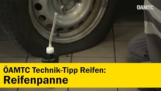 TechnikTipp Reifenpanne  Was tun bei einem platten Reifen  ÖAMTC [upl. by Rexer]