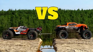 Traxxas X Maxx vs Arrma Kraton 8s  Remote Control Car in Mud  RC Car 4x4 [upl. by Yliah]