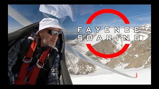 Glider pilot prepares to land out in the French Alps [upl. by Trauner]