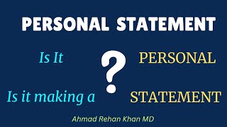 Personal Statement Tips and Tricks [upl. by Annaert]