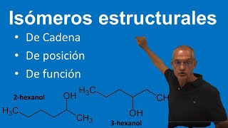 Isómeros estructurales De cadena de posición y de función [upl. by Norabel]