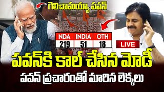 Live  పవన్ కి కాల్ చేసిన మోడీ  PM Modi And Amit Sahah Phone Call To Pawan Kalyan Live [upl. by Wenonah]