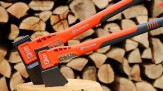 Einfach leichter Holz spalten  Husqvarna Äxte im Praxistest [upl. by Raf]