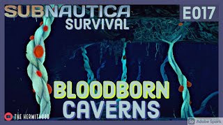 Bloodborne Caverns  Subnautica Survival  Episode 17 [upl. by Retrac]