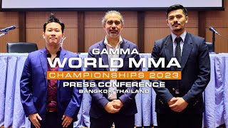 GAMMA World MMA Championships 2023  Press Conference [upl. by Hobey]