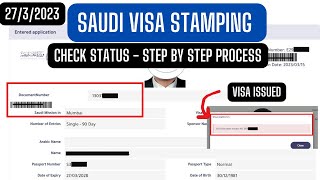 Saudi visa stamping status Check online Why amp who delay Simple and easy step by step process [upl. by Pappano]