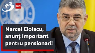 Marcel Ciolacu anunț important pentru pensionari Data la care va intra în vigoare legea pensiilor [upl. by Aninaj423]