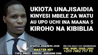 UKIOTA UNAJISAIDIA KINYESI MBELE ZA WATU AU UPO UCHI INA MAANA 5 KIROHO NA KIBIBLIA [upl. by Boswell]