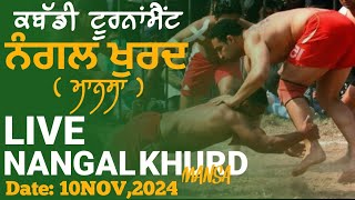 Nangal Khurd Mansa Kabaddi Tournament Live  PB31 MANSACOM [upl. by Rosinski]