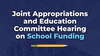 Appropriations and Education Committee Joint Public Hearing on School Funding  October 6 2023 [upl. by Calendra]