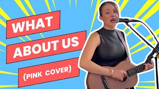 IRISH Girl in LONDON ‘Pink What About Us’  Allie Sherlock Cover [upl. by Aiouqahs]