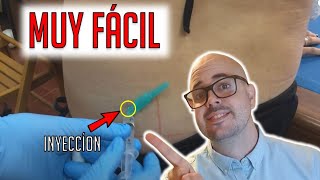 Como aplicar una INYECCIÓN INTRAMUSCULAR FÁCIL [upl. by Rebbecca922]