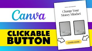 How to Make a Clickable Button in Canva [upl. by Blakelee]