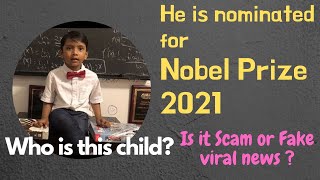 Soborno Isaac Bari I A child Nominated for Nobel Prize 2021 YoungestProfessorintheworld 1 [upl. by Nivrehs]