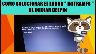 COMO SOLUCIONAR EL ERROR quot INITRAMFS quot AL INICIAR LINUX [upl. by Idoc]