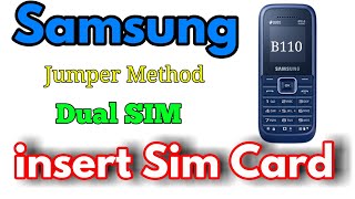 Samsung B110 insert Sim card problem 100 solve By Thanks Mobile [upl. by Florina239]