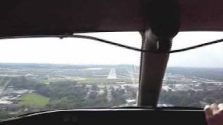 Learjet approach into Oshkosh [upl. by Romano]