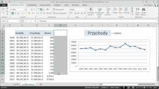 excel090  Wykres dynamiczny z wybieraną serią  WYSZUKAJPOZIOMO WIERSZ [upl. by Brien]