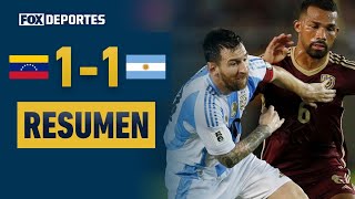 😲⚽ ¡EMPATE DEL CAMPEÓN DEL MUNDO  Venezuela 11 Argentina  SAWCQ  HIGHLIGHTS [upl. by Aeslehc793]