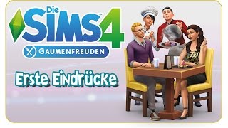 Die Sims 4 Gaumenfreuden Gameplaypack  Erste Eindrücke CASMöbelRestaurants amp more [upl. by Lorelei579]