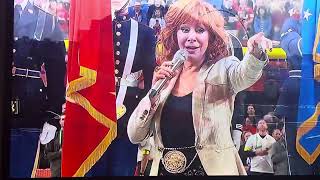 Reba McEntire National Anthem Super Bowl LVIII [upl. by Henni]