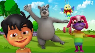 kalu Madari Aya  Hindi Rhymes  Cartoon For Children [upl. by Asinet]