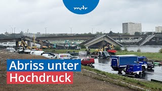 Drohendes Hochwasser CarolabrückeAbriss als Wettlauf gegen die Zeit  MDR um 4  MDR [upl. by Ahsinat]