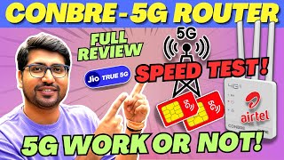 Conbre CPE MT 300H309H 5G4G Sim Router Review🔥4G5G Sim Router 5G Router with Sim Card Support [upl. by Rondon]