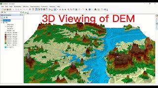 Show DEM in 3D in ArcGIS [upl. by Coveney]