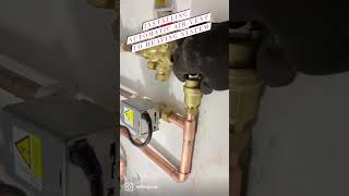 Installing automatic airvent in centralheating system to purge air amp prevent airlocks [upl. by Gwenny]