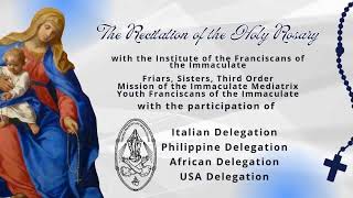 19 OCTOBER 2024 THE RECITATION OF THE HOLY ROSARY WITH THE FRANCISCANS OF THE IMMACULATE [upl. by Flavian]