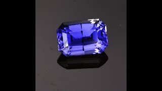 Blue Violet Emerald Cut Iolite Gemstone 302 Carats [upl. by Shannon]