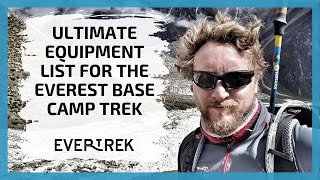 Everest Base Camp Equipment List [upl. by Aitnahc851]