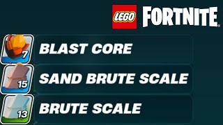 How to get Blast Core Sand Brute Scale amp Brute Scale in Lego Fortnite [upl. by Eigram]